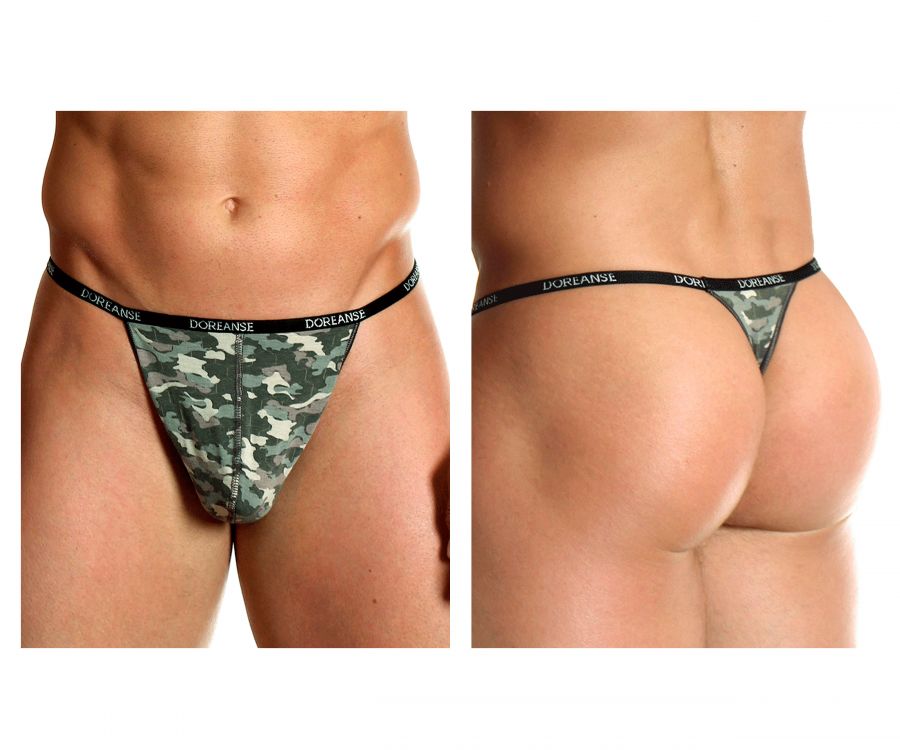 Doreanse 1312-PRN Camouflage Thong Color Printed  CandyMan Fashion