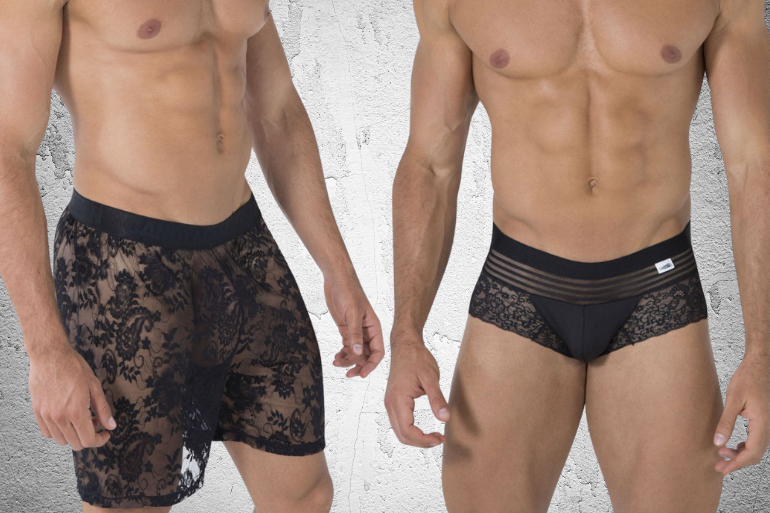 Hot lace underwear for men