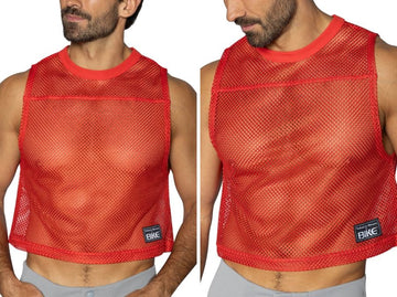 BIKE Athletic BAM135 Camiseta de práctica sin mangas Color Rojo