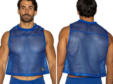 Camiseta de entrenamiento sin mangas BIKE Athletic BAM135 en azul real vibrante