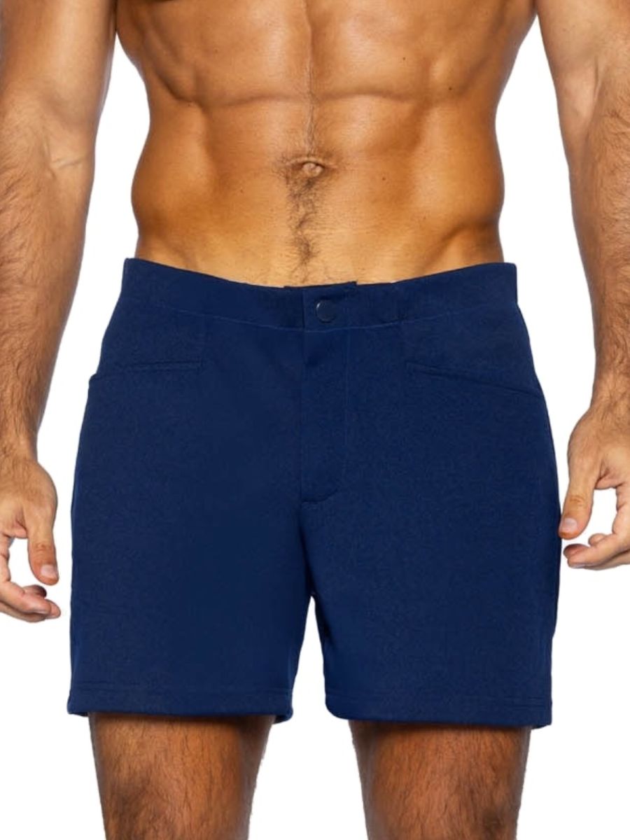 BIKE Athletic BAM207 Coaches Short 5 inch Inseam Color Color Navy