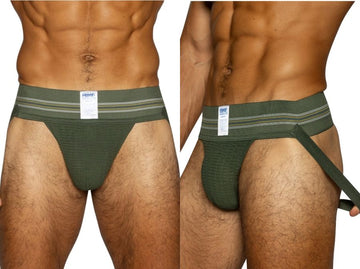 BIKE Athletic BAS306 Men's Underwear Original Number 10 Jockstrap Color Olive