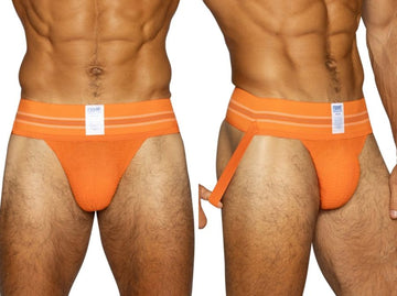 BIKE Athletic BAS306 Men's Underwear Original Number 10 Jockstrap Color Orange