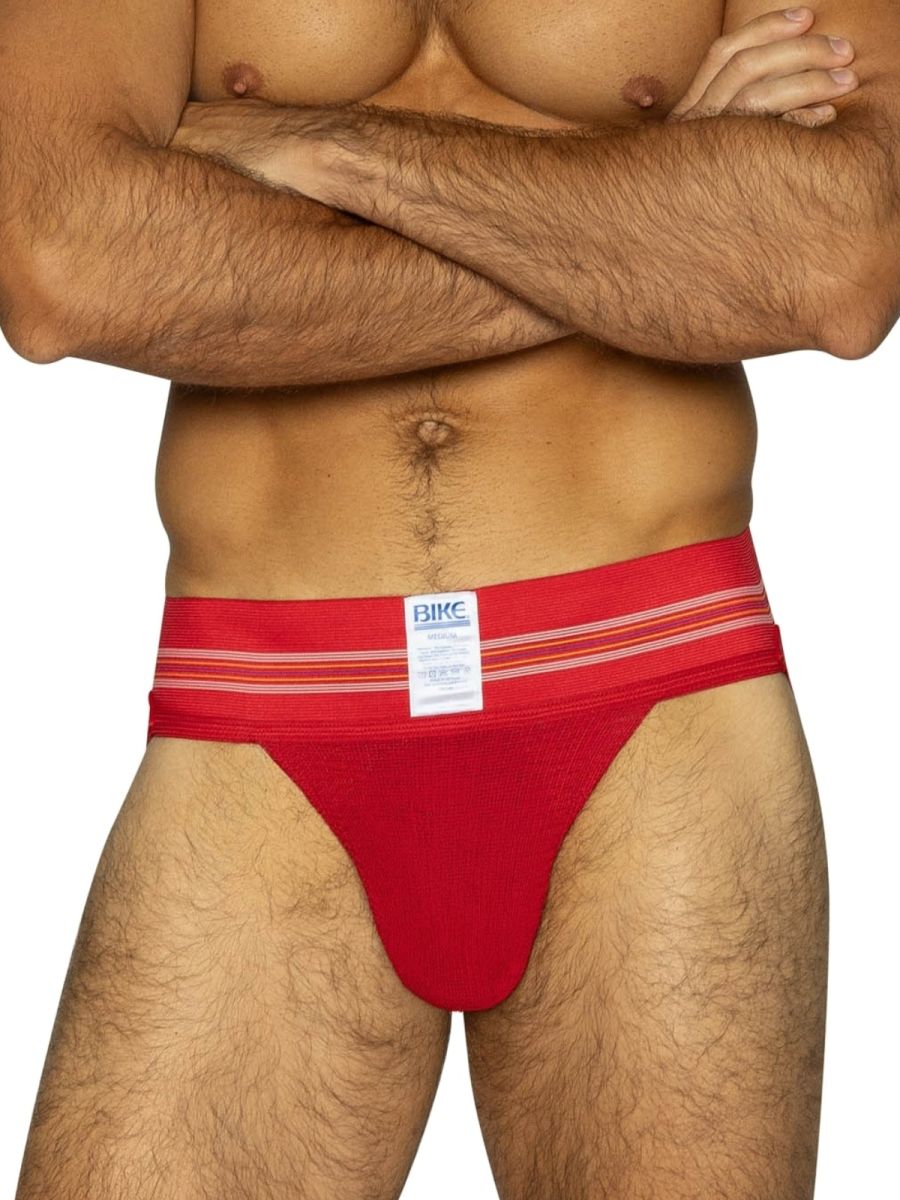 BIKE Athletic BAS306 Original Number 10 Jockstrap - Vibrant Color Red