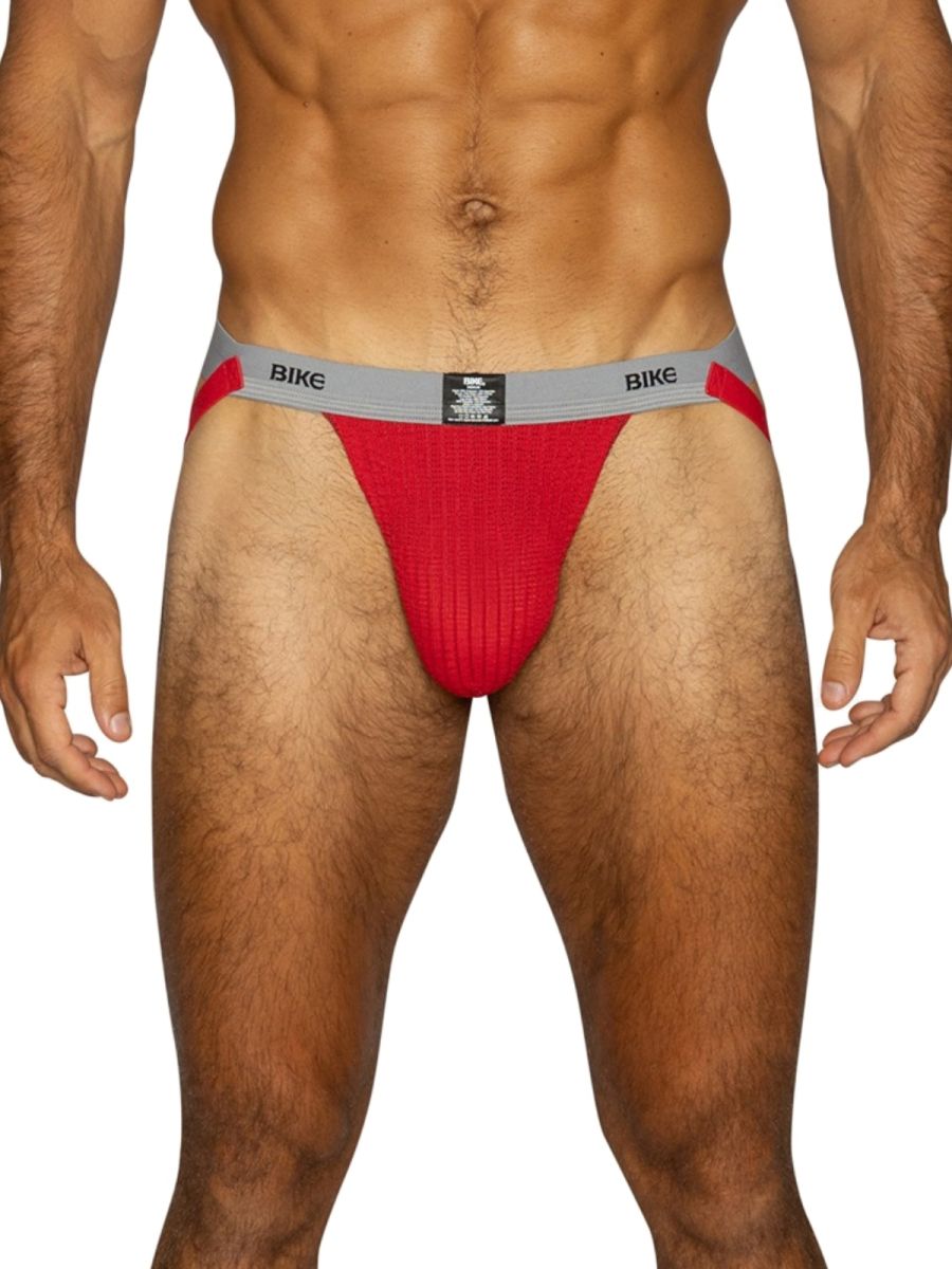 BIKE Athletic BAS308 Men's Underwear Swimmer Athletic Jockstrap Color Red
