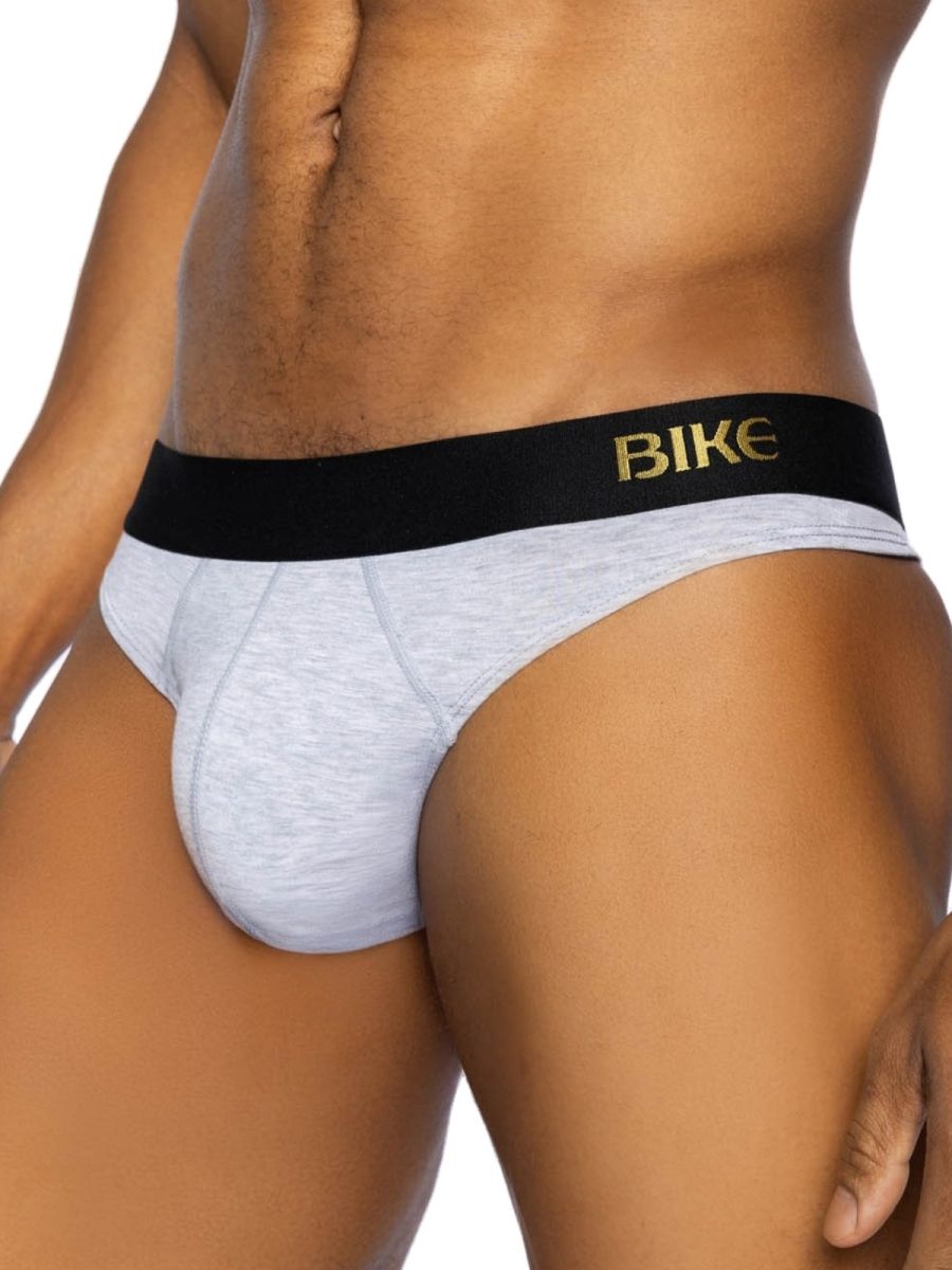 BIKE Athletic BAS319 Active Thong in Color Light Gray