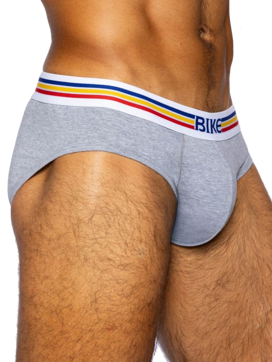 BIKE Athletic BAS327 Stretch Cotton Brief Color Gray