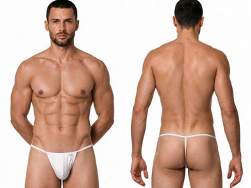 CandyMan 9586 Men's Underwear Mini G-String Color White