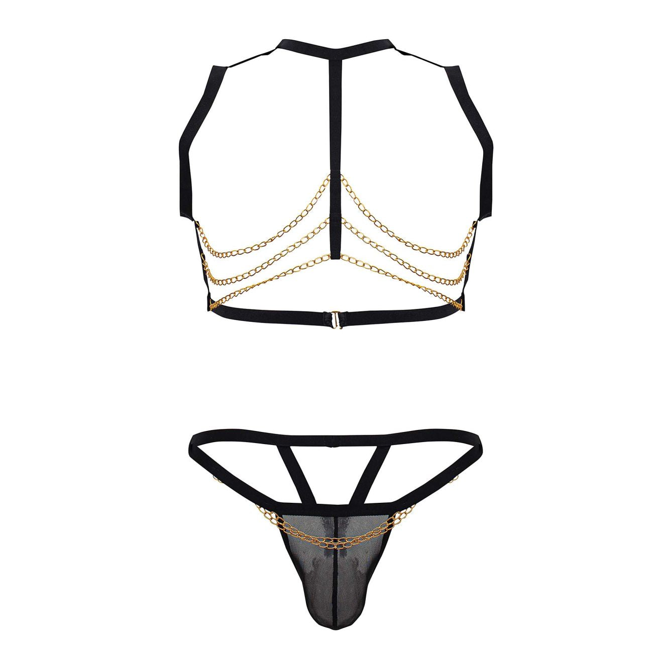 CandyMan 99822 Two Piece Outfit Color Black