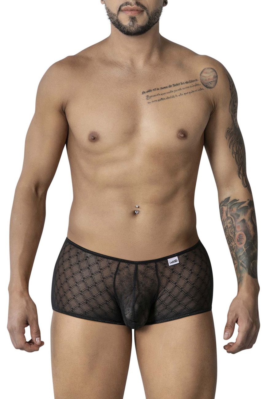 CandyMan 99896 Geometric Mesh Trunks Color Black