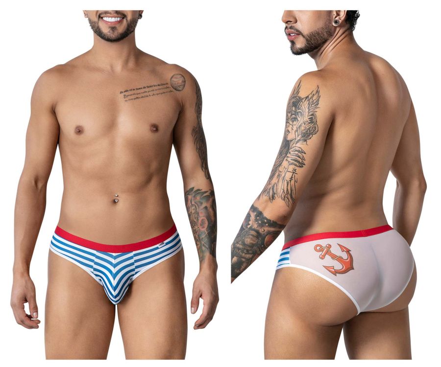 CandyMan 99918 Sailor Briefs Color Blue-White