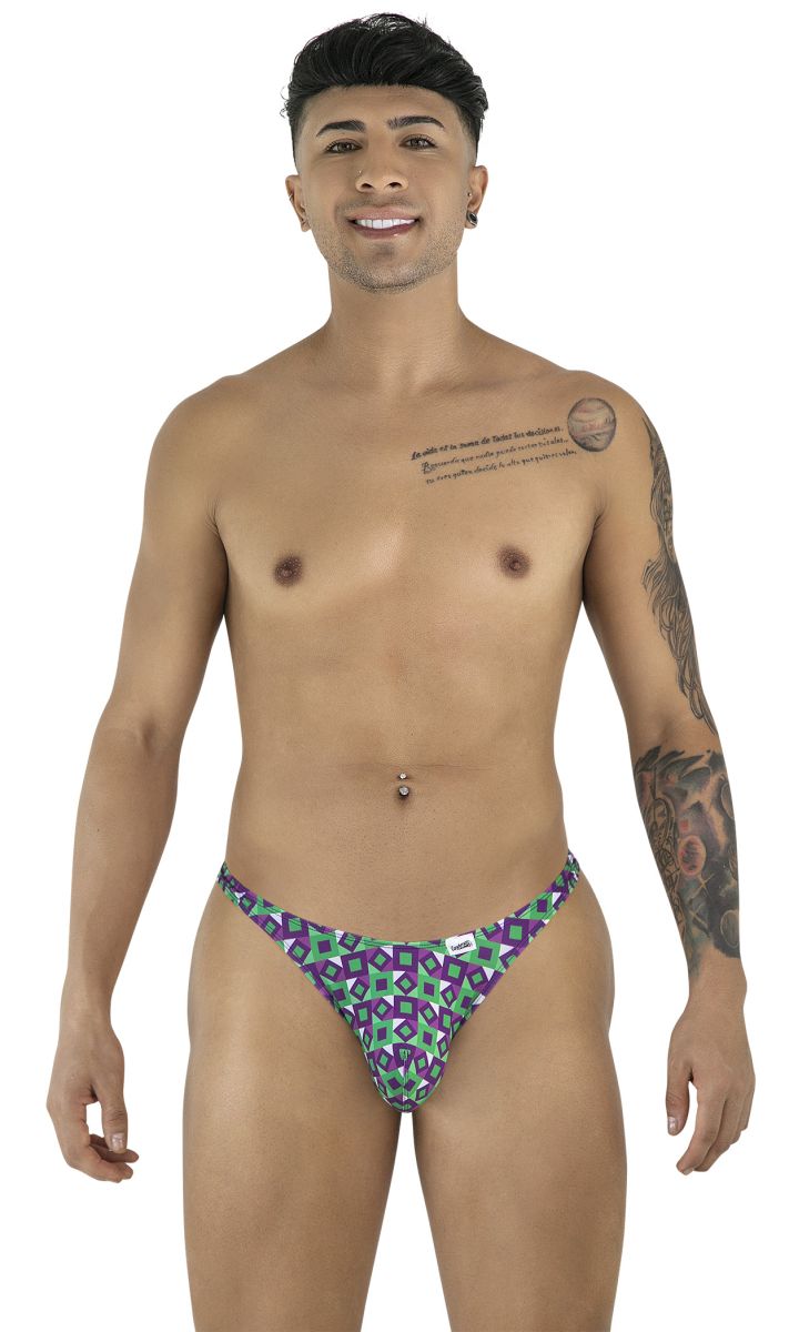 CandyMan 99924 Thongs Color Printed Purple