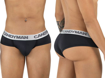 CandyMan 99932 Calzoncillos Color Negro-Plata