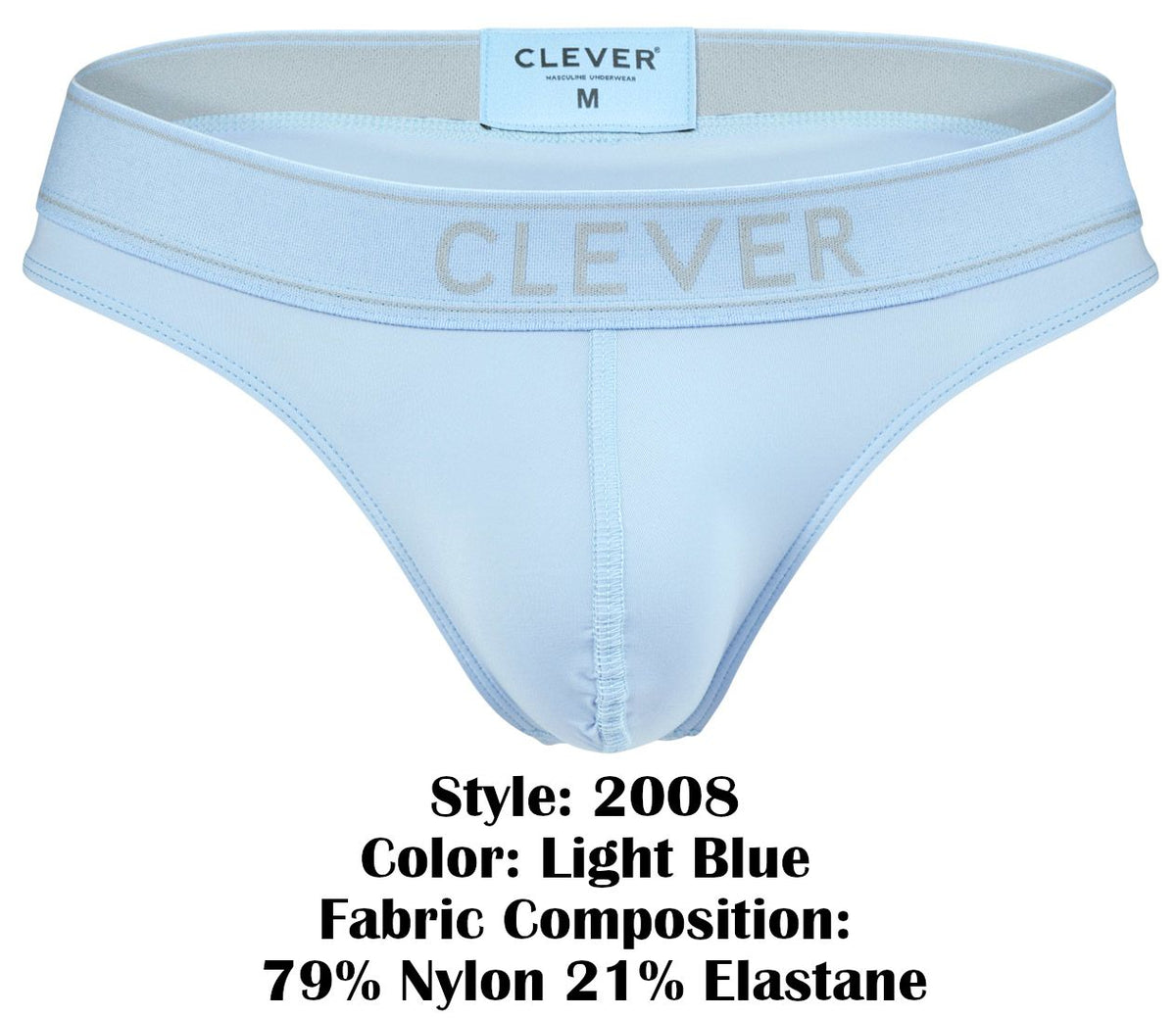 Clever Blue Ridge Clever 2008 Raw Thongs Color Light Blue – CandyMan Fashion