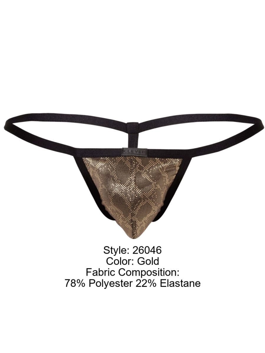 Clever String Clever 26046 Atlas G-String - Color Gold: Bold Sophistication ...
