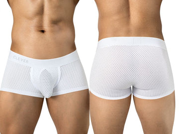 Clever Moda 26181 Men's Underwear Ulises Trunks Color White