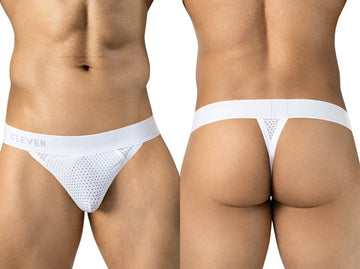 Clever Moda 26189 Men's Underwear Ulises Thongs Color White