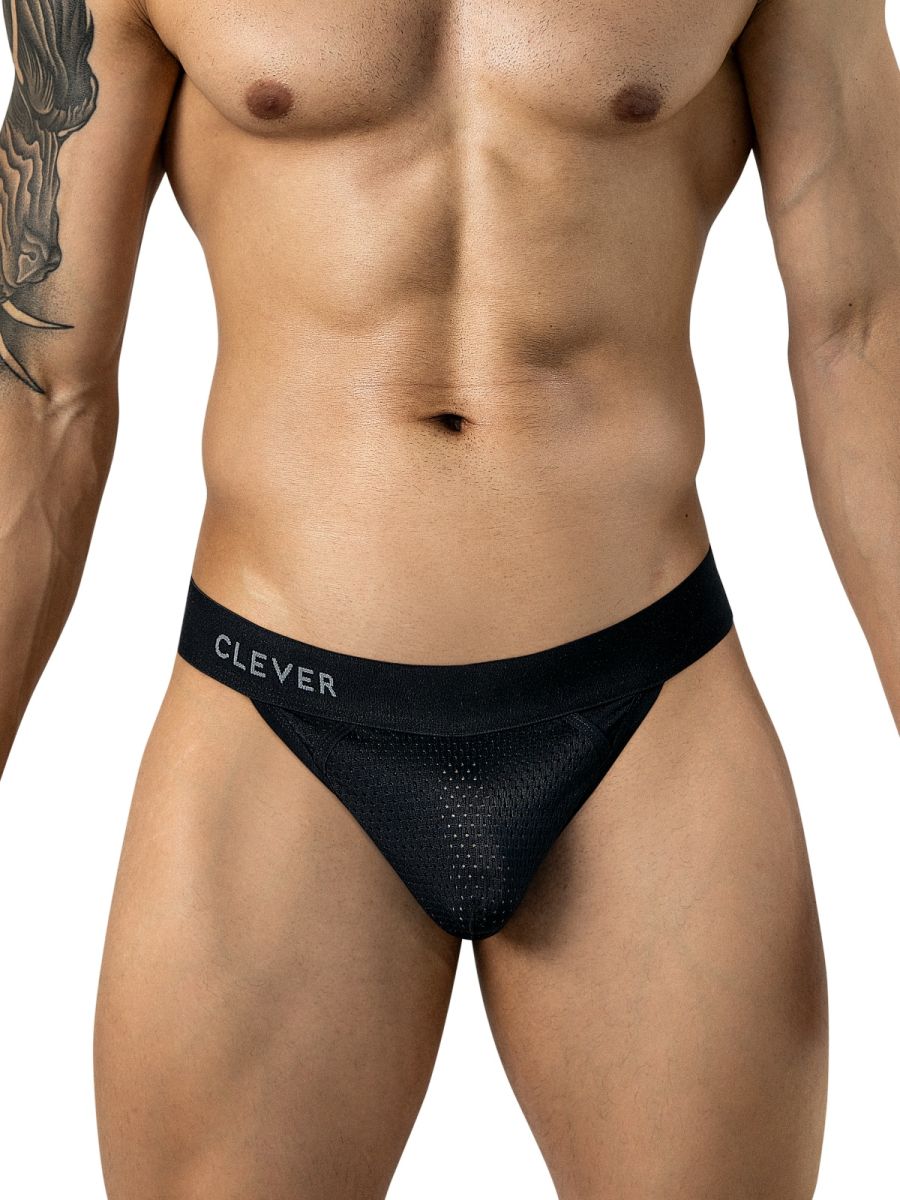 Clever Moda 26192 Men's Underwear Ulises Thongs Stylish Ergonomic Fit Color Black