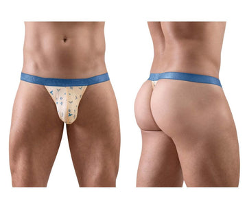 ErgoWear EW1772 SLK SE G-String Color Peach-Birds