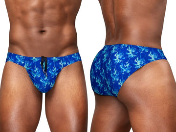 ErgoWear EW1826 FEEL SW Bikini de Natación Color Azul Royal-Palmeras