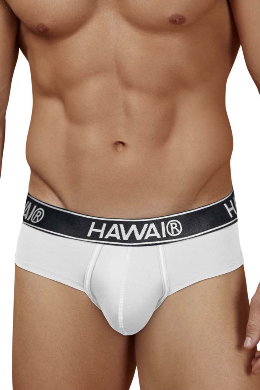 HAWAIR 41962 Cotton blend Briefs Color White-01