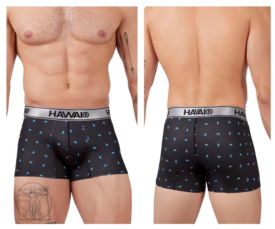 HAWAIR 42470 Printed Microfiber Trunks Color Black