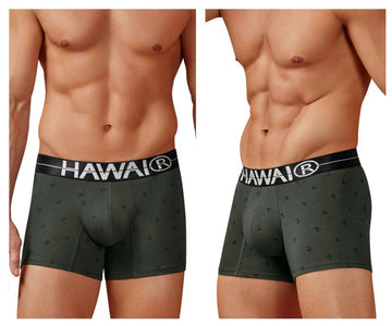 HAWAIR 42521 Trunks de mezcla de algodón Color Verde militar