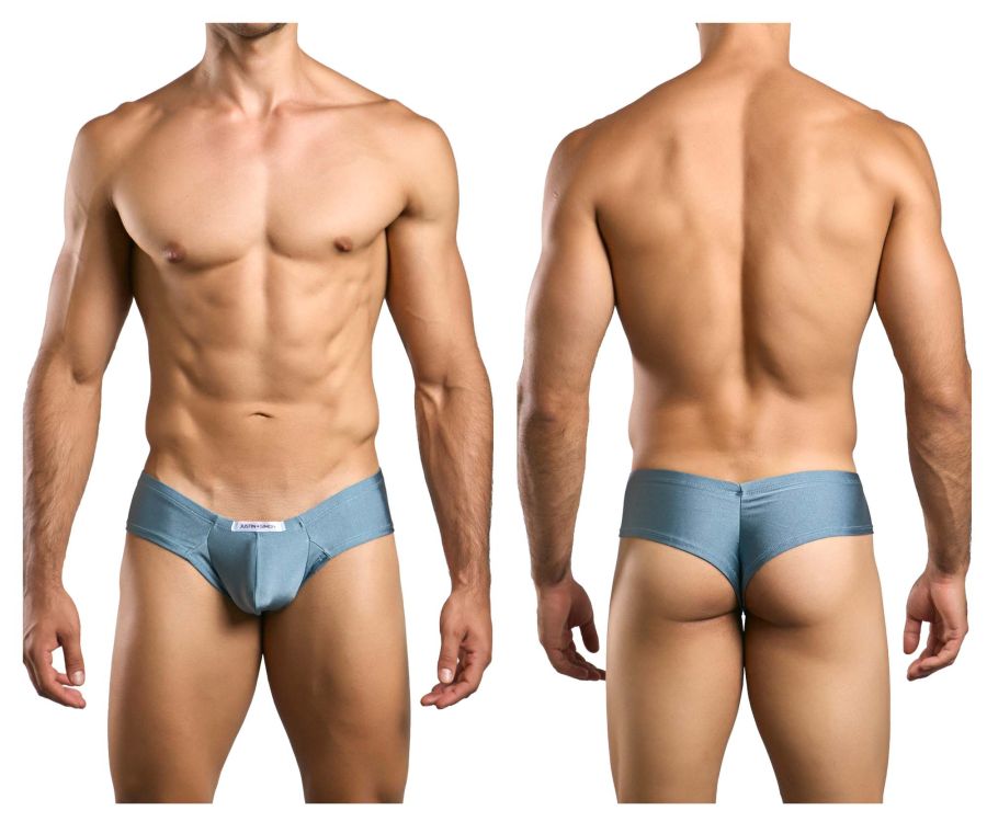 JUSTIN+SIMON XSJ22 Cheek Briefs Color Metal Green