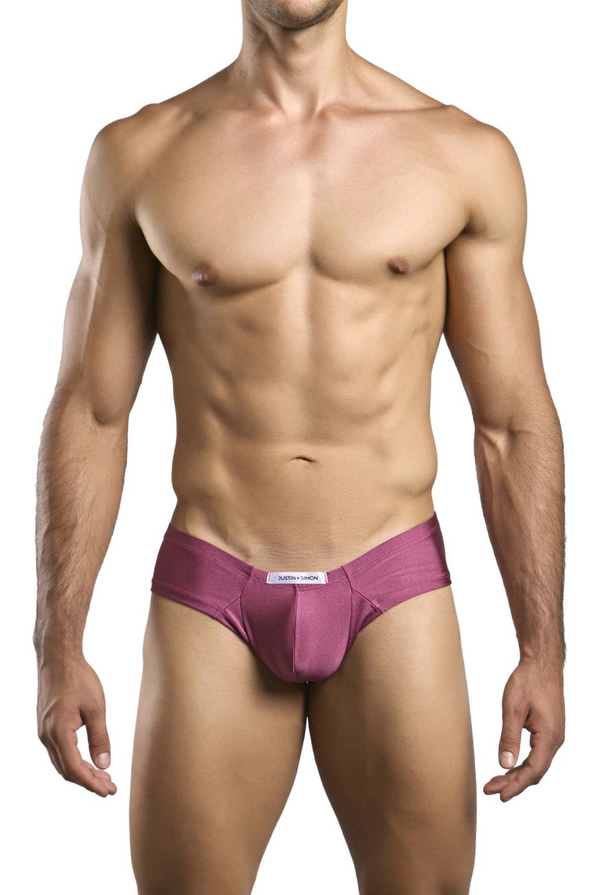 JUSTIN+SIMON XSJ22 Cheek Briefs Color Wine