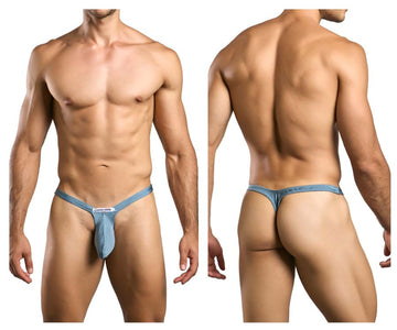 JUSTIN+SIMON XSJBU02 Bulge Thongs Color Metal Green