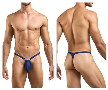 JUSTIN+SIMON XSJBU02 Bulge Thongs Color Peach Navy