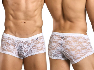 MaleBasics MBL78 Bóxers de encaje color blanco
