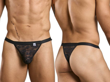 MaleBasics MBL85 Tanga sexy de encaje color negro