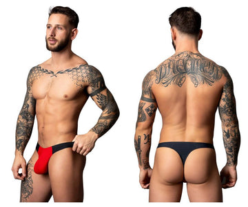 Male Power 442-300 Hot Mesh Bong Thong Color Black-Red