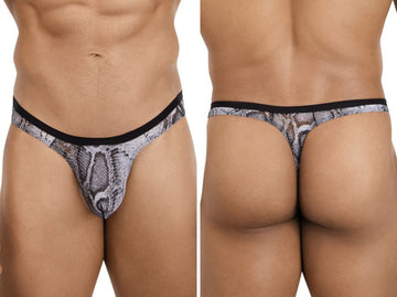 Pikante PIK 26112 Mens Underwear Piton Thongs Color Multi-colored