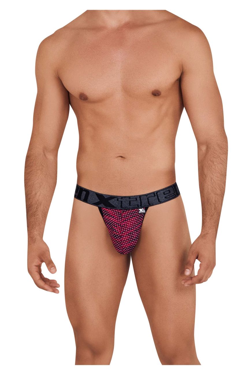 Xtremen 91098X Microfiber Mesh Bikini Color Red