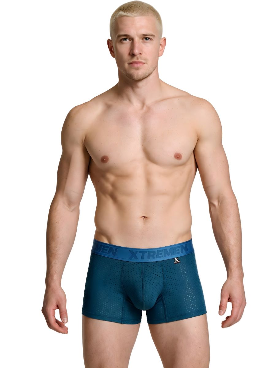 Xtremen 91251 Microfiber Mesh Boxer Briefs Color Petrol