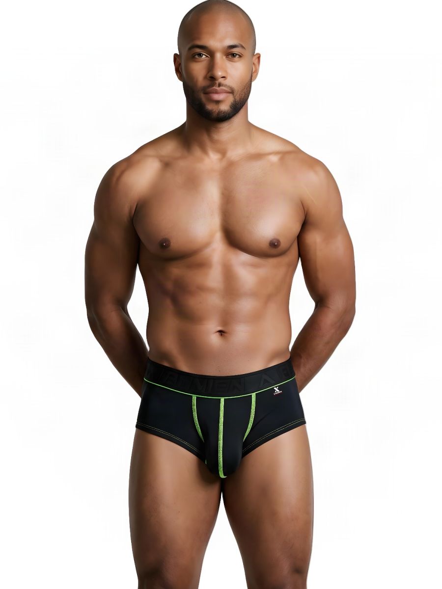 Xtremen 91259 Men's Underwear Sleek Microfiber Trunks Color Black