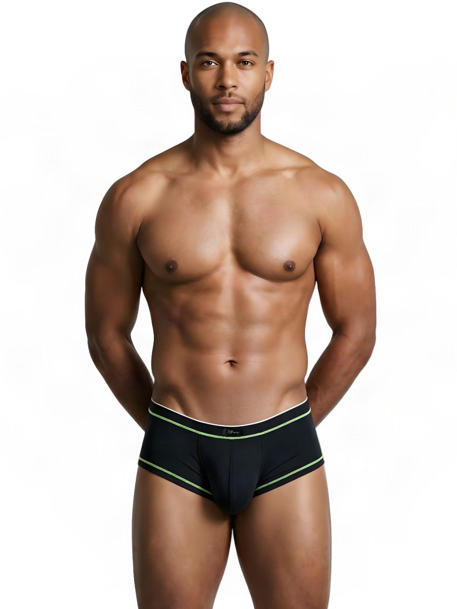 Xtremen 91260 Men's Underwear Modern Athletic Microfiber Briefs Color Black