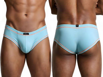 Xtremen 91260 Men's Underwear Modern Athletic Microfiber Briefs Color Light Blue