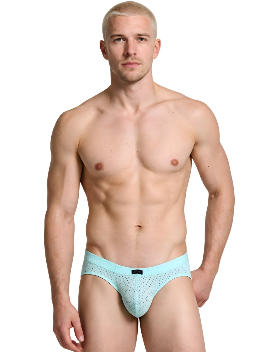 Xtremen 91270 Microfiber Mesh Briefs Color Seawater