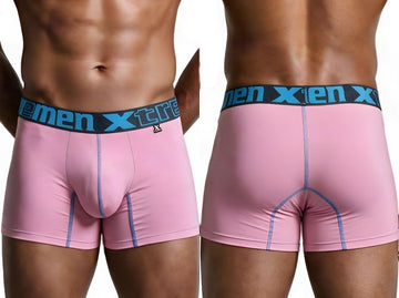 Xtremen 91271 Men's Underwear Sleek Microfiber Boxer Briefs Color Pink