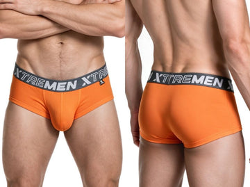 Xtremen 91280 Men's Underwear Sleek Microfiber Briefs Color Orange