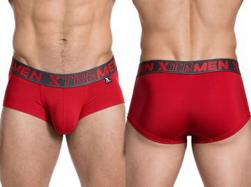 Xtremen 91280 Men's Underwear Sleek Microfiber Briefs Color Red
