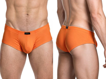 Xtremen 91282 Men's Underwear Sleek Microfiber Briefs Color Orange