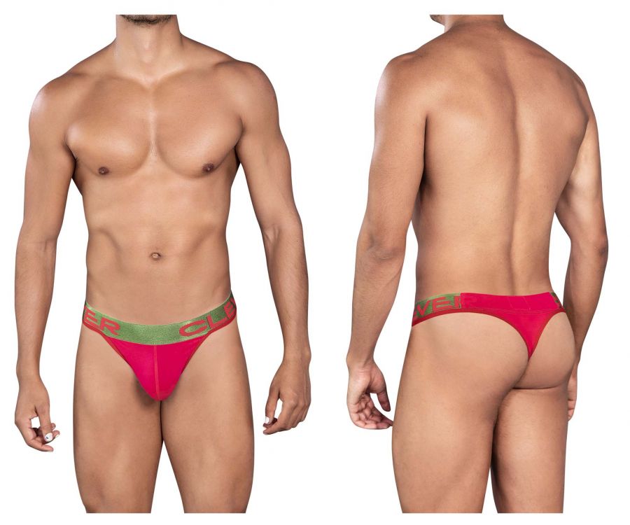 Clever 0924 Cerise Thongs Color Red