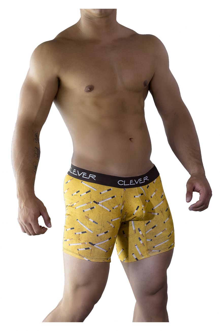 Clever 9099 Limited Edition Long Boxer Briefs Color Yellow-15